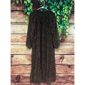 Aynaz Made in Turkey Shift Lined Long Sleeve Maxi Dress Christmas Holiday 14 XL